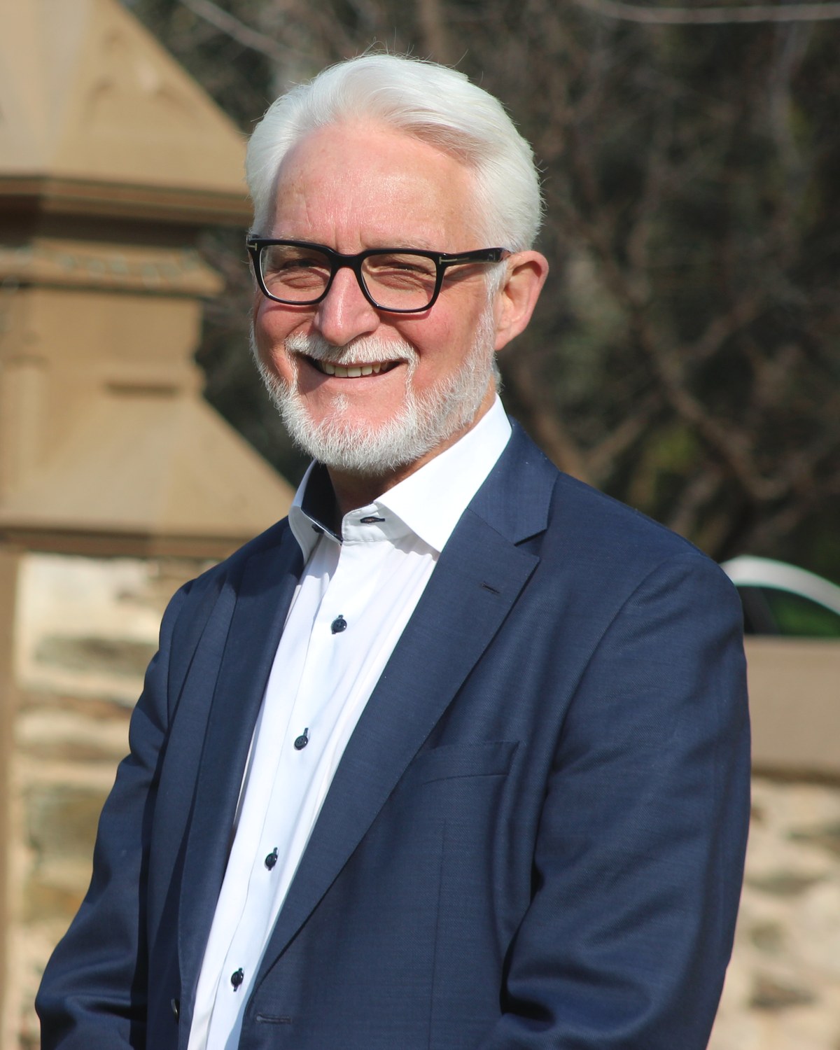 Dr Rodney Cooter outside Waverley House